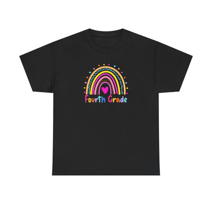 Fourth Grade Rainbow T-Shirt — Perfect for Classroom Fun