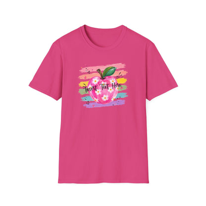 Personalized Teacher Apple Shirt | Custom Teacher Name or Grade Level Tee