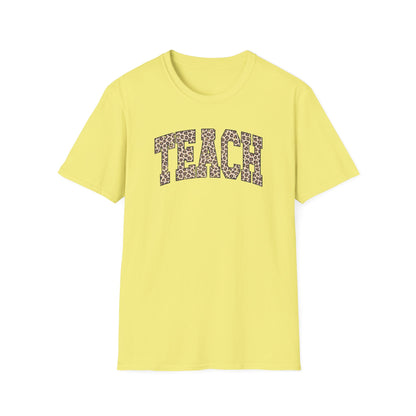 Leopard TEACH – Cute Teacher T-Shirt for Women