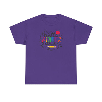 Hello Kinder Shirt - Perfect for the First Day of School