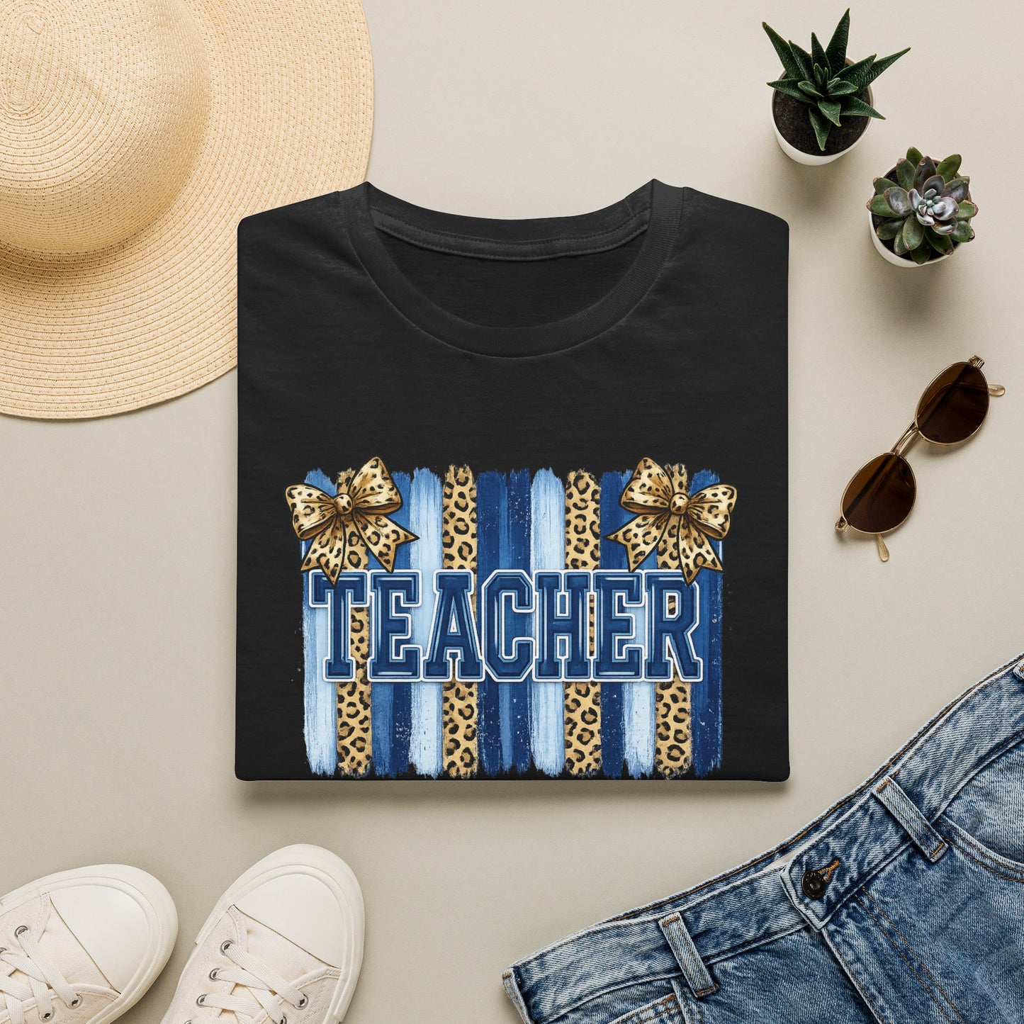 School Spirit Collection - Leopard Stripe T-Shirt