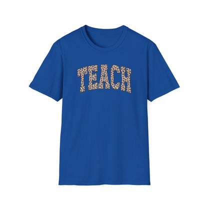 Leopard TEACH – Cute Teacher T-Shirt for Women