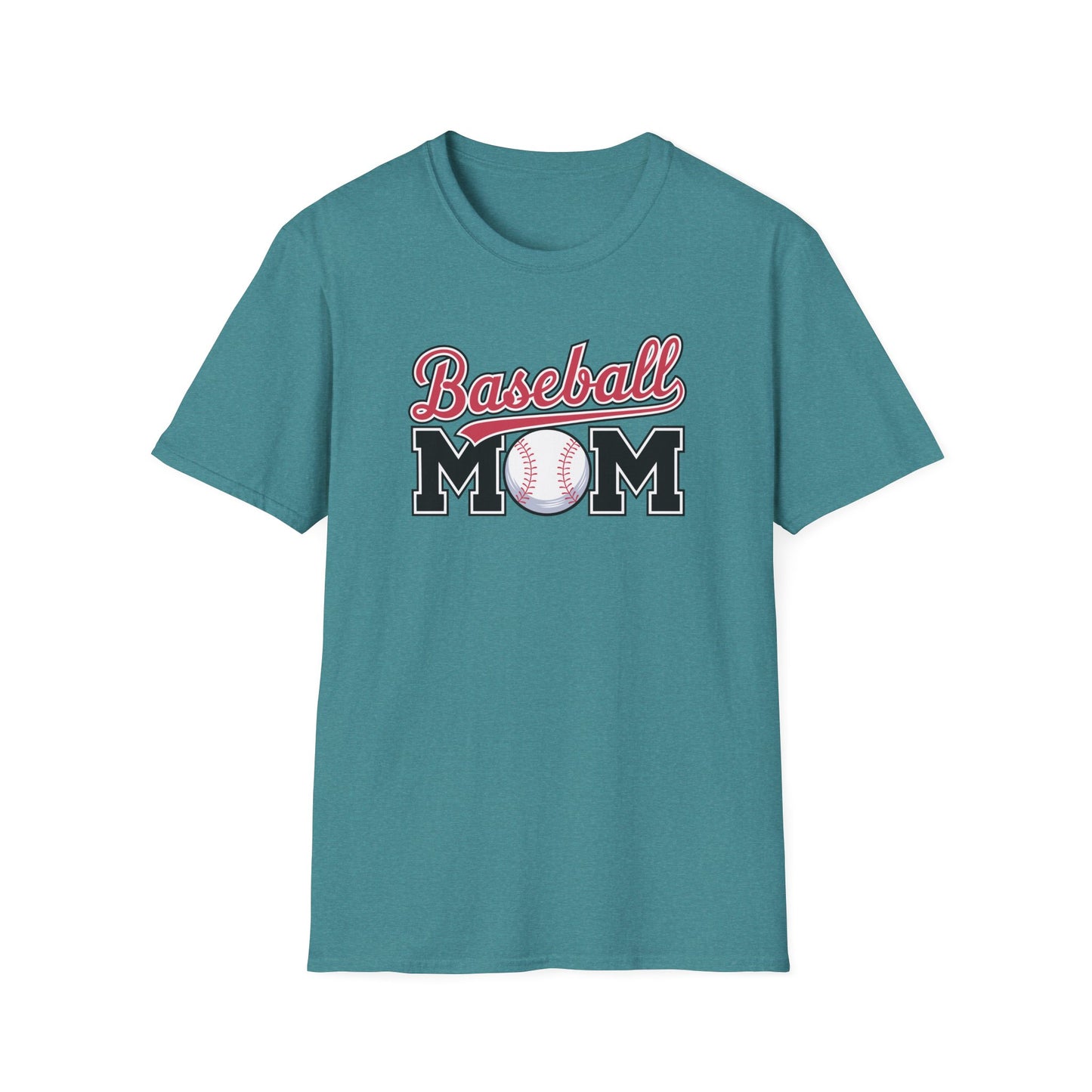 Baseball Mom Script Shirt – Cute Game Day Sports Mom Tee | Classic Baseball Mama Graphic T-Shirt