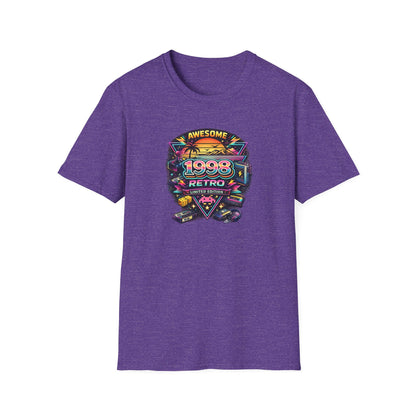 Vintage 1998 Retro Shirt – 90s Nostalgia Graphic Tee | Retro Gamer Aesthetic T-Shirt