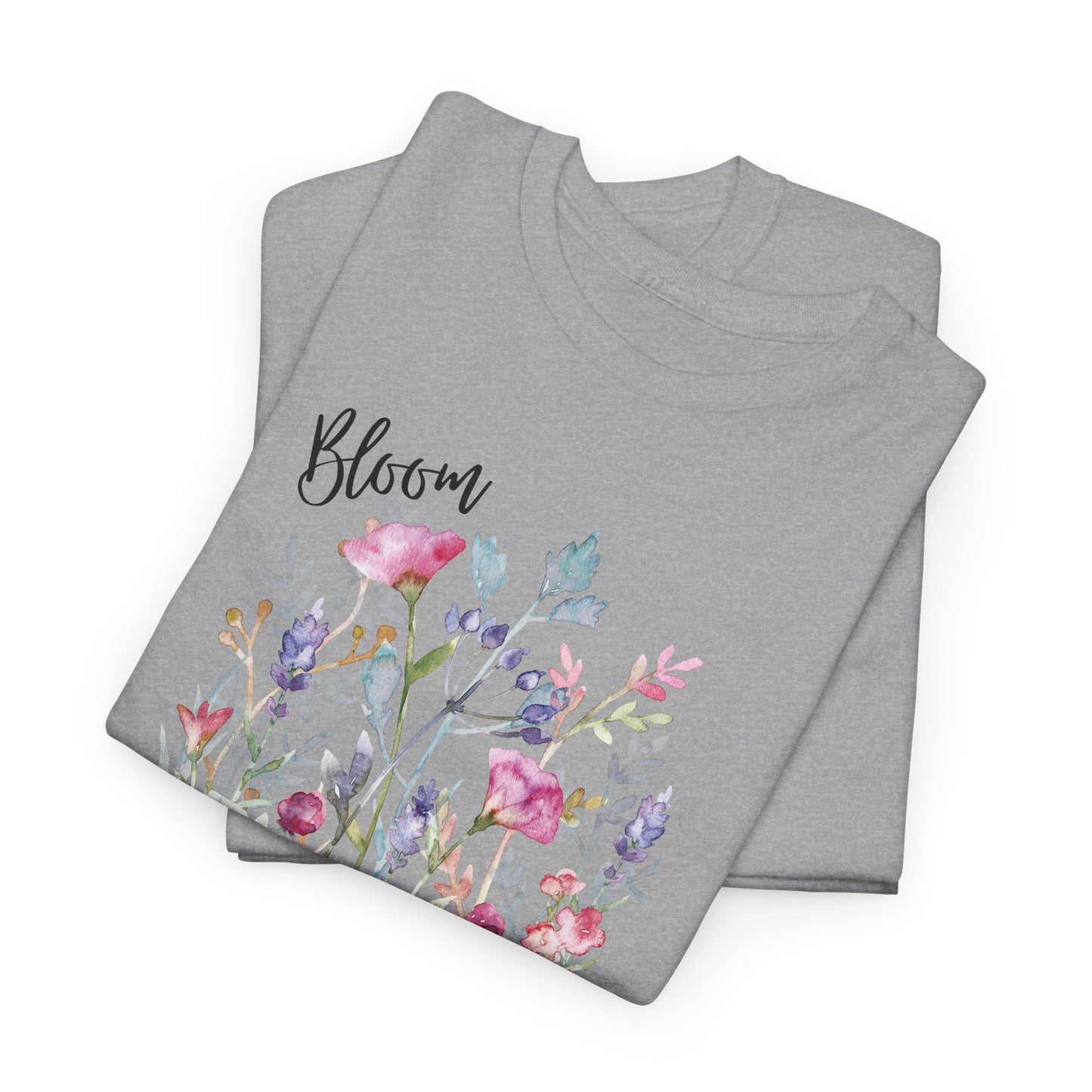 Floral 'Bloom Where You Are Planted' Tee — Watercolor Wildflower Women's T-Shirt