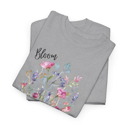 Floral 'Bloom Where You Are Planted' Tee — Watercolor Wildflower Women's T-Shirt