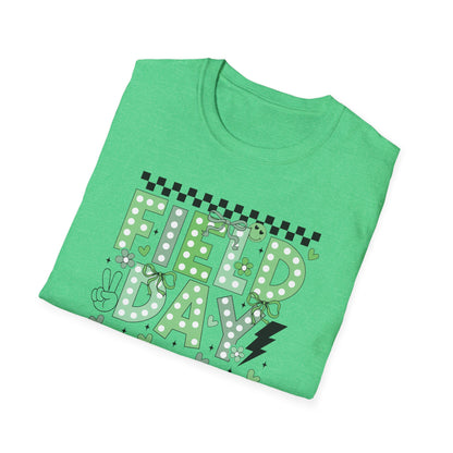 Cute Green Polka Dot School Field Day T-Shirt