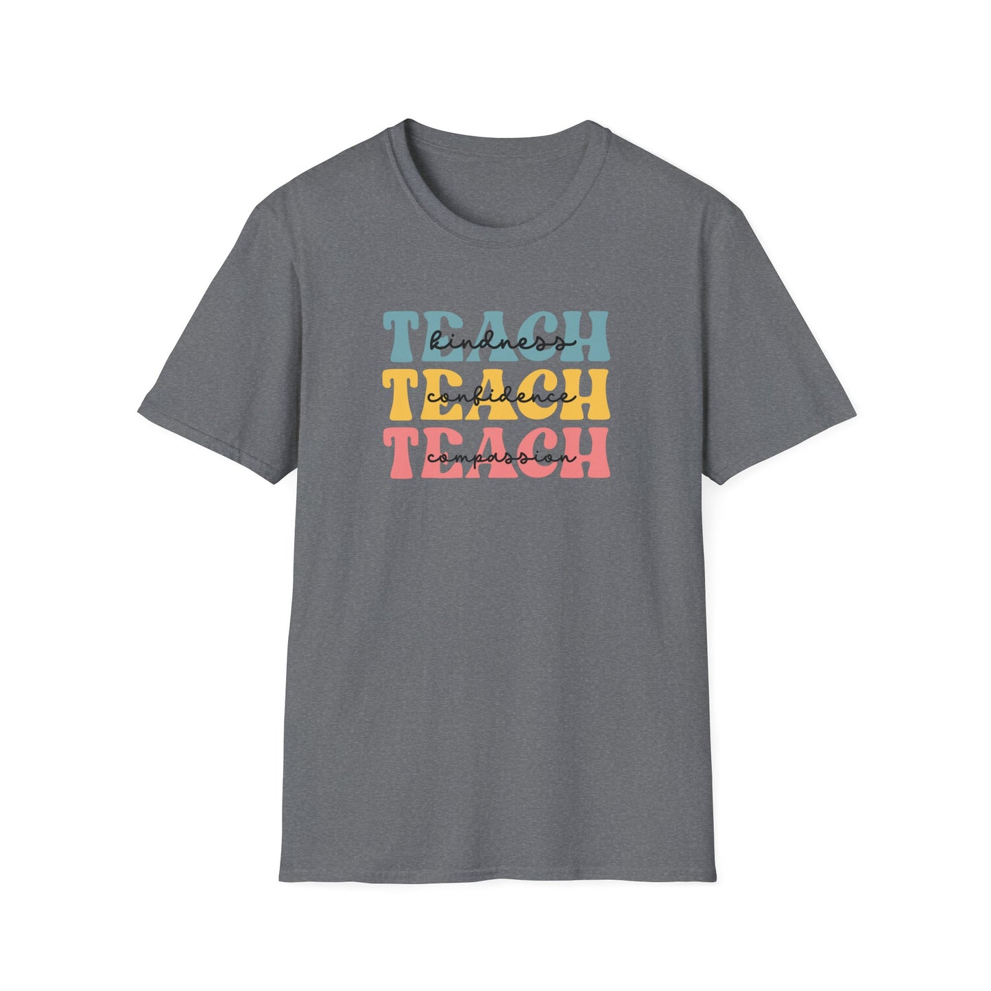 Teach Retro Stack T-Shirt — Vintage Teacher Appreciation Tee