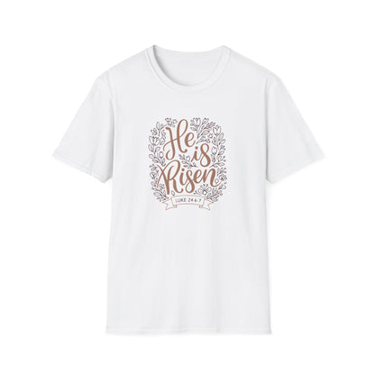 He Is Risen T-Shirt — Easter Christian Faith Tee