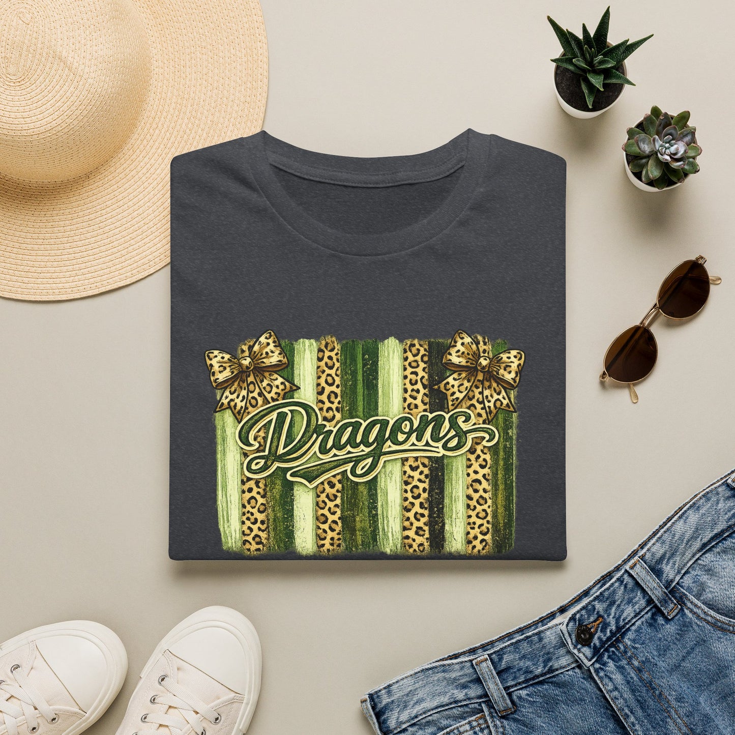 School Spirit Collection - Leopard Stripe T-Shirt