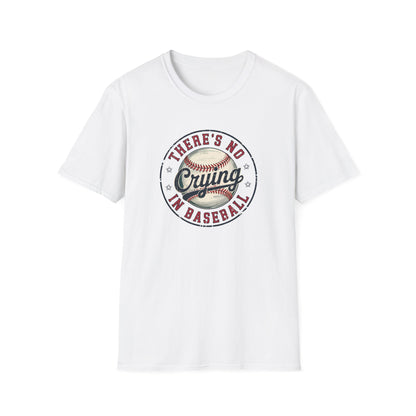 There’s No Crying in Baseball Shirt – Funny Baseball Graphic Tee | Game Day Shirt | Vintage Style Baseball Fan T-Shirt