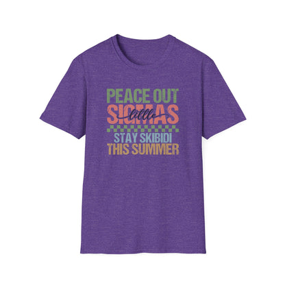 Peace Out Teacher Shirt – Funny Last Day of School Tee