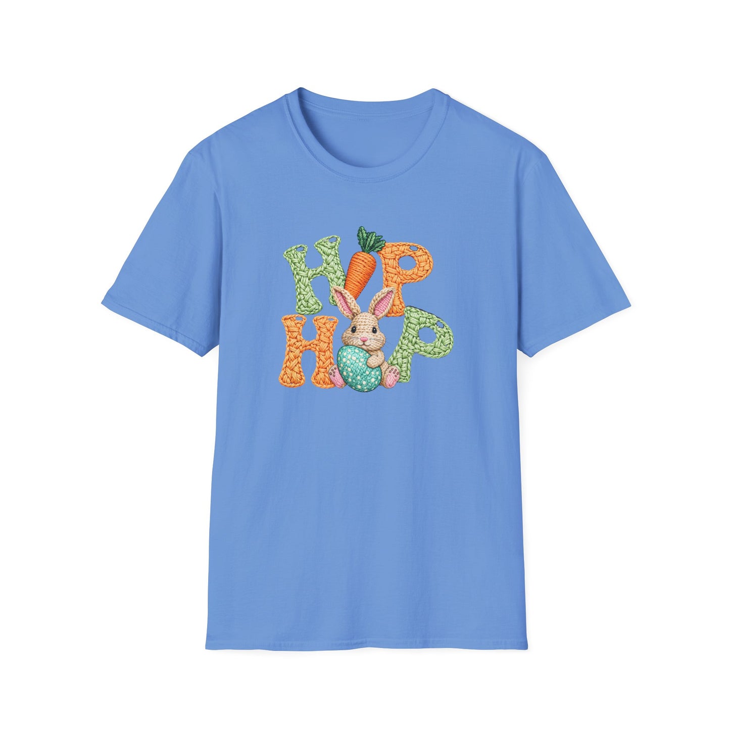 Easter Bunny "Hip Hop" Graphic T-Shirt — Cute Bunny & Carrot Spring Tee