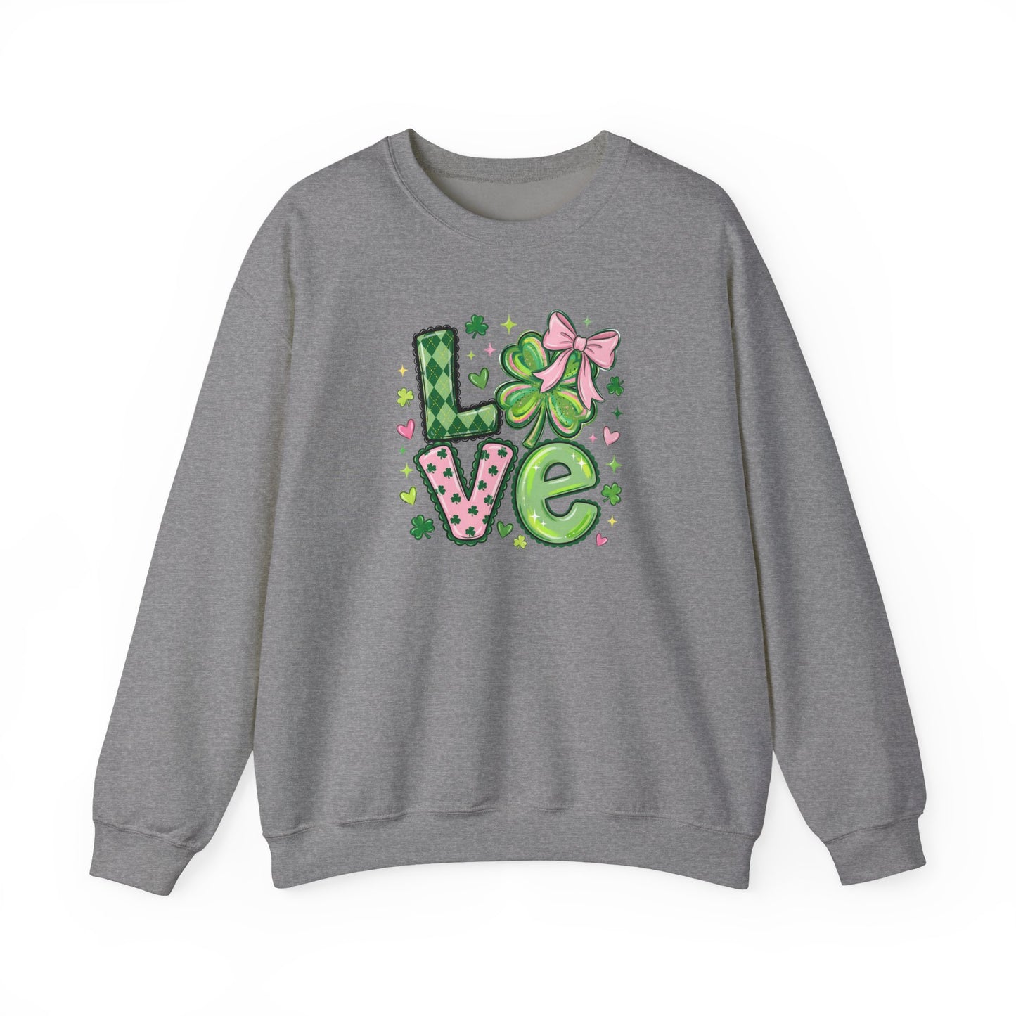Love & Lucky Shamrock Sweatshirt – St. Patrick’s Day Cute Clover Pullover