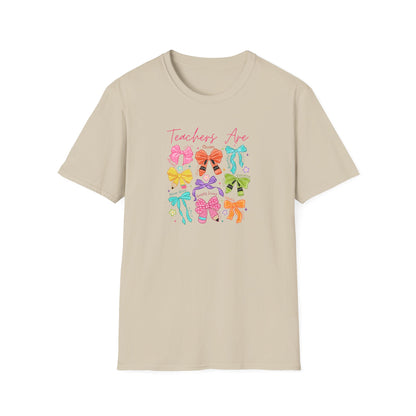 Teacher Life T-Shirt – Colorful Hair Bow Teacher Mom Gift
