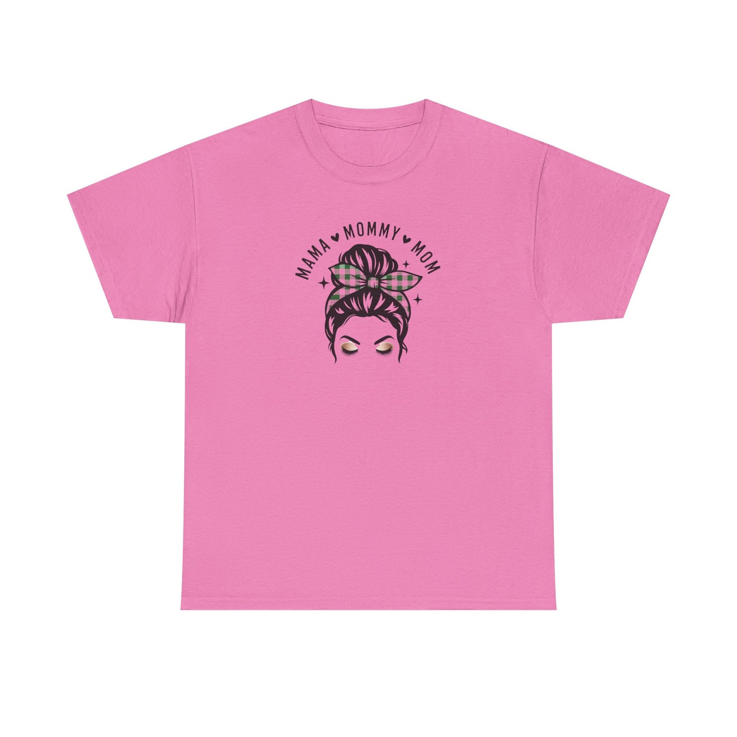 Mama Mommy Mom Graphic T-Shirt – Messy Bun Mom Life Tee