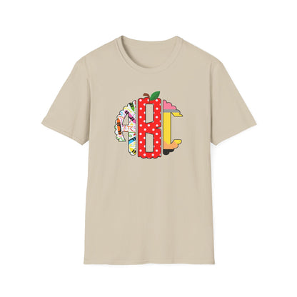 ABC Teacher Shirt | Back to School Graphic Tee | Apple Pencil Crayon Teacher Shirt
