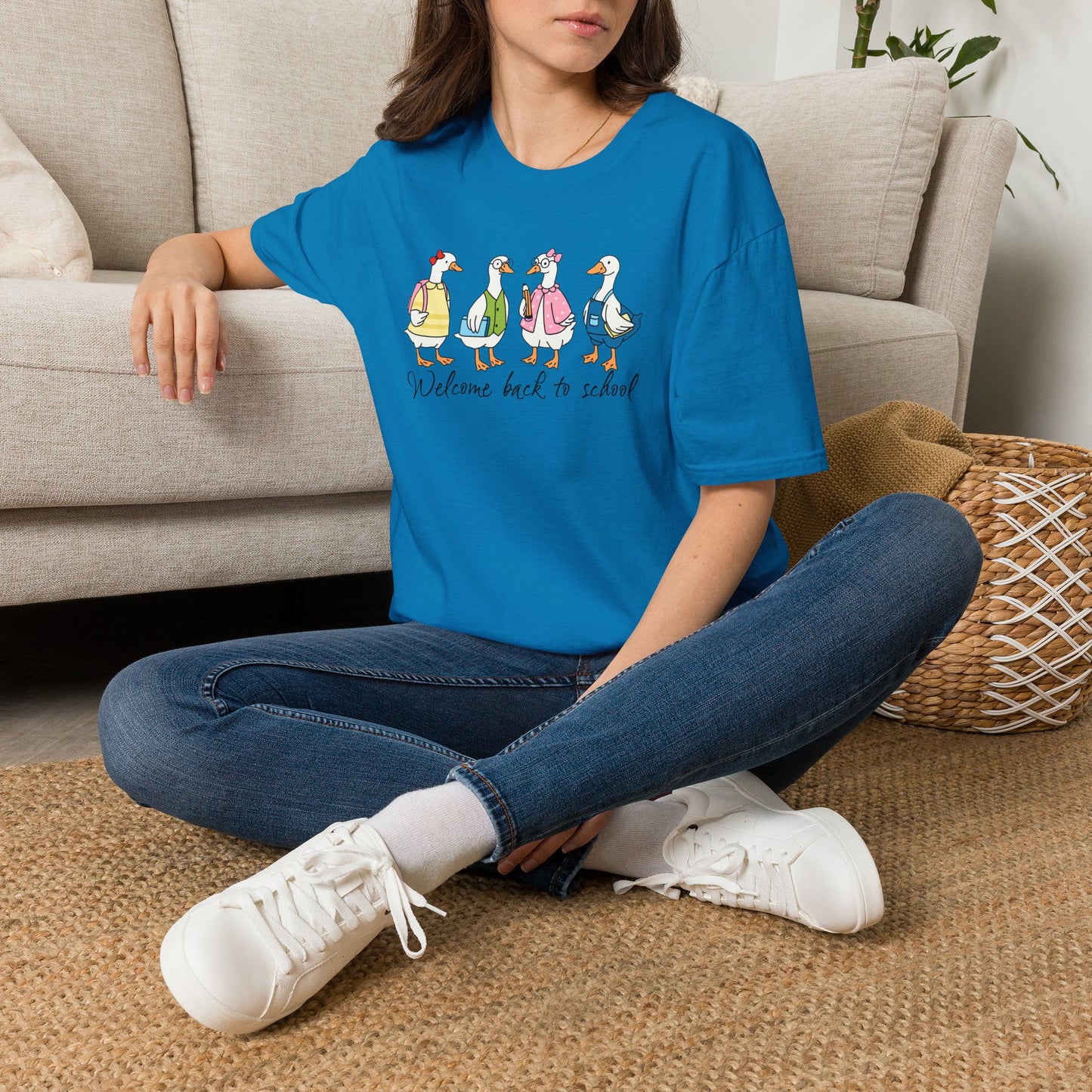 Back to School Ducklings T-Shirt — "Welcome back to school"