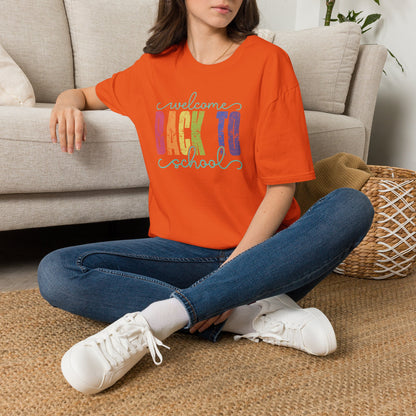 Back to School T-Shirt — "Welcome Back to School" Colorful Retro Print