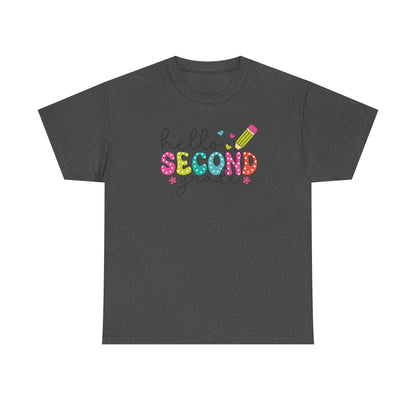 Hello Second Grade - Grade Level Teacher Team Shirt