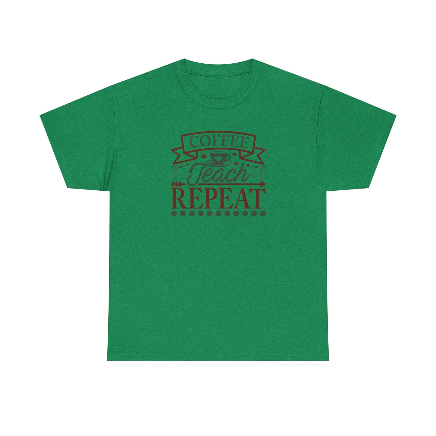 Coffee Teach Repeat Shirt | Vintage Teacher T-Shirt | Coffee Lover Teacher Gift | Back To School Teacher Tee | Educator Shirt