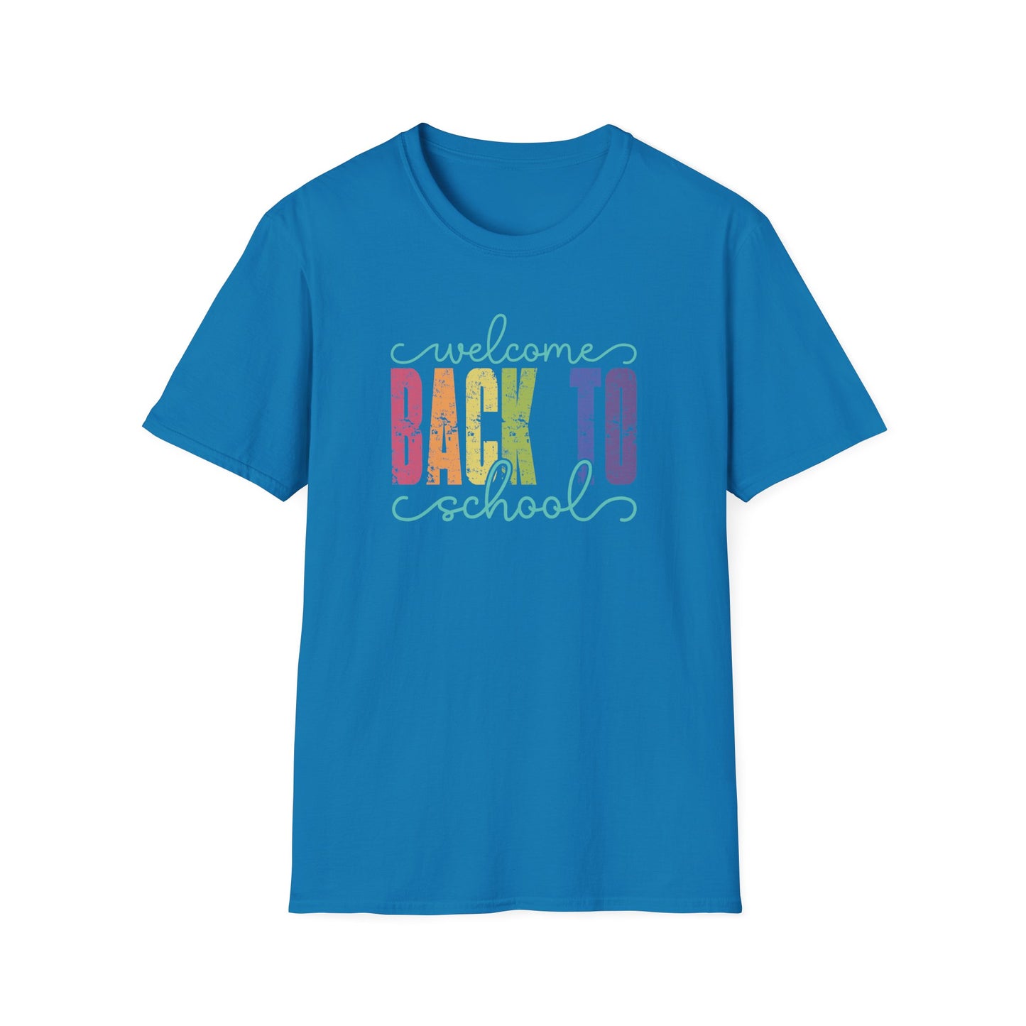Back to School T-Shirt — "Welcome Back to School" Colorful Retro Print