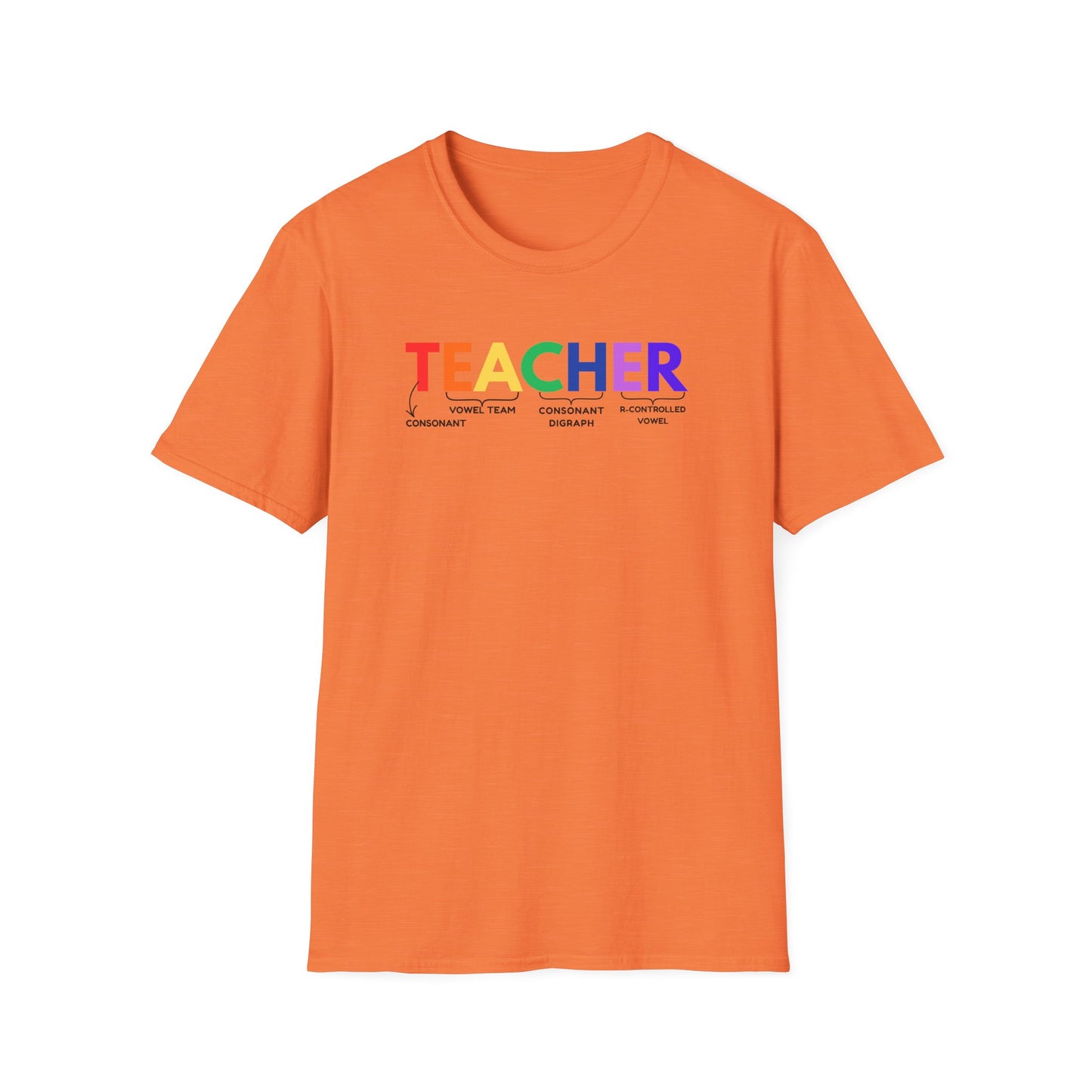 "TEACHER" Phonics Word Segmentation Shirt – Spelling Rules Edition