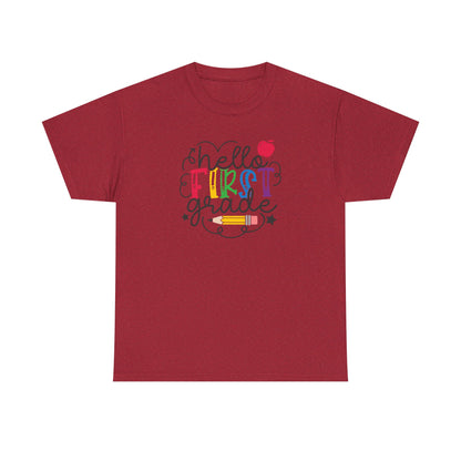 Hello First Grade Shirt 🍎