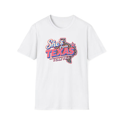 She’s From Texas I Can Tell Shirt | Retro Western Texas Graphic Tee | Southern Cowgirl T-Shirt