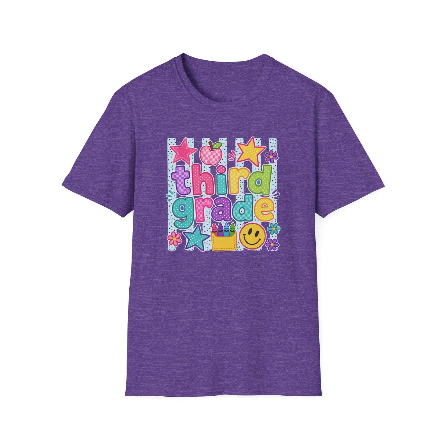 Third Grade Kids' T-Shirt — Colorful Back-to-School Cute School Spirit Tee