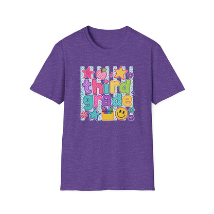 Third Grade Kids' T-Shirt — Colorful Back-to-School Cute School Spirit Tee