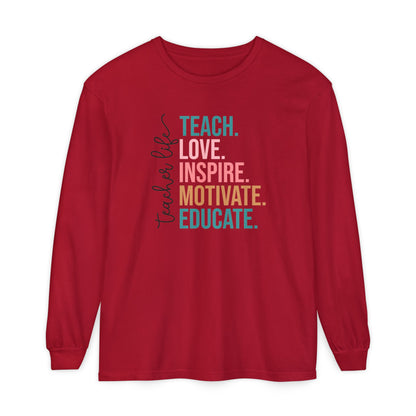 Teacher Life Long Sleeve Shirt