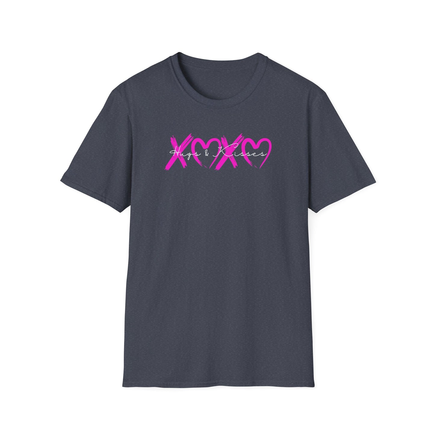 XOXO Hugs & Kisses Valentine Heart Graphic T-Shirt