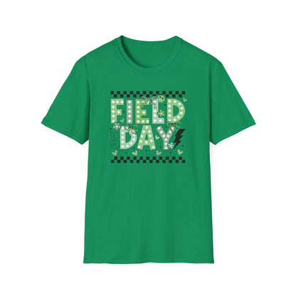 Cute Green Polka Dot School Field Day T-Shirt