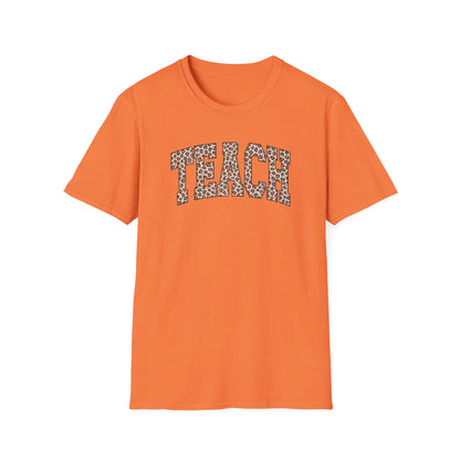 Leopard TEACH – Cute Teacher T-Shirt for Women