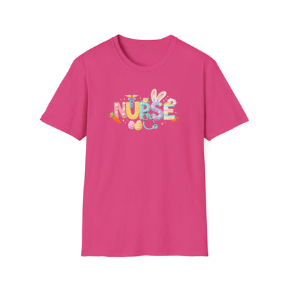 Nurse Floral Icons T-Shirt — Colorful Medical Staff Gift for Nurses