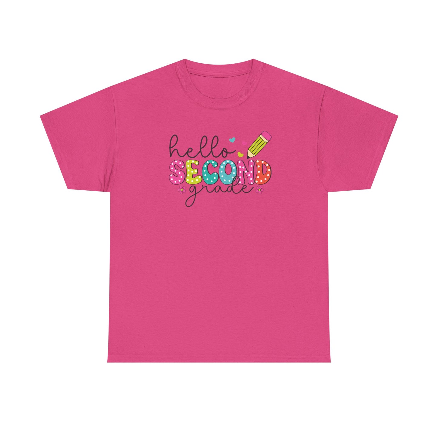 Hello Second Grade - Grade Level Teacher Team Shirt