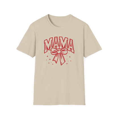 Baseball Mama Bow Shirt – Cute Game Day Sports Mom Tee | Trendy Coquette Style Baseball Mom Graphic T-Shirt