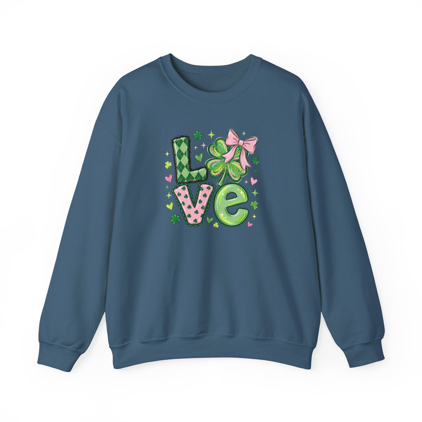 Love & Lucky Shamrock Sweatshirt – St. Patrick’s Day Cute Clover Pullover