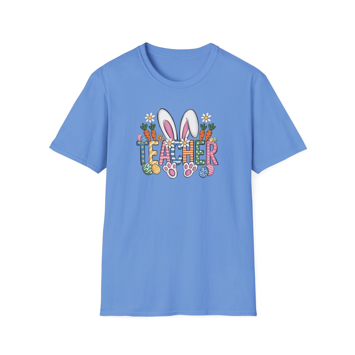 Teacher Easter Shirt, Bunny Ear Teacher T-Shirt, Cute Easter Teacher Gift, Spring School Shirt, Easter Classroom Outfit