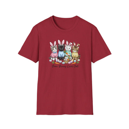 Cute Easter Cat Bunny Shirt – “Some Bunny Loves Cats” Pastel Graphic Tee, Funny Cat Lover Easter Shirt, Bunny Ear Cats Spring T-Shirt Gift for Women