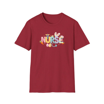 Nurse Floral Icons T-Shirt — Colorful Medical Staff Gift for Nurses