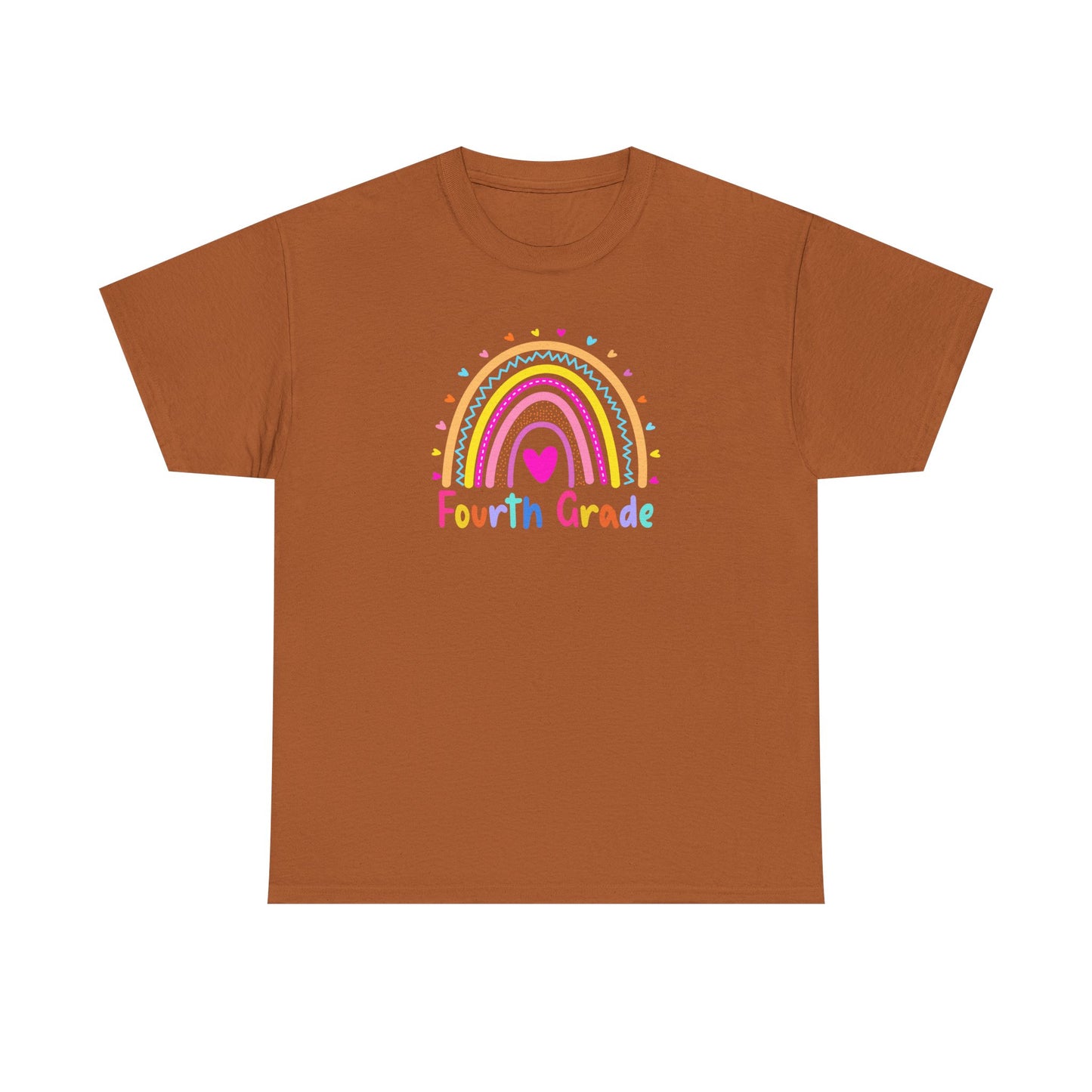 Fourth Grade Rainbow T-Shirt — Perfect for Classroom Fun