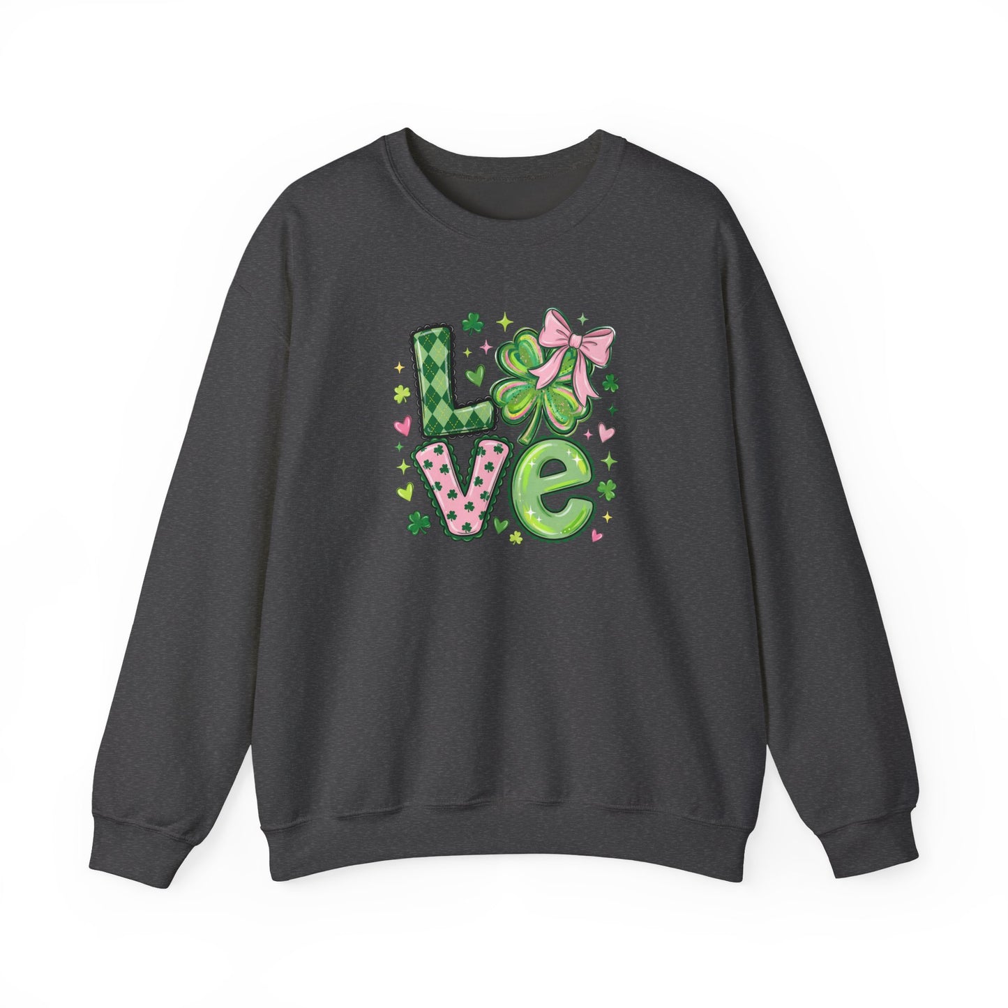 Love & Lucky Shamrock Sweatshirt – St. Patrick’s Day Cute Clover Pullover