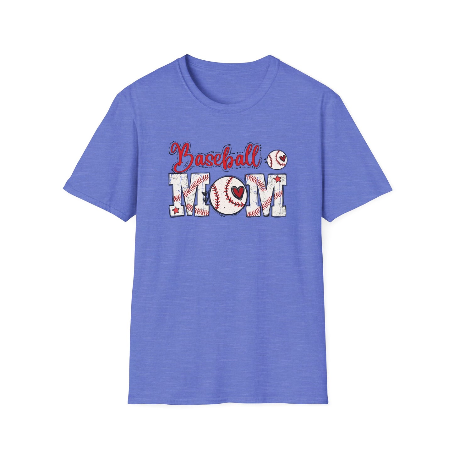 Baseball Mom Heart Shirt – Cute Game Day Sports Mom Tee | Trendy Baseball Mama Graphic T-Shirt