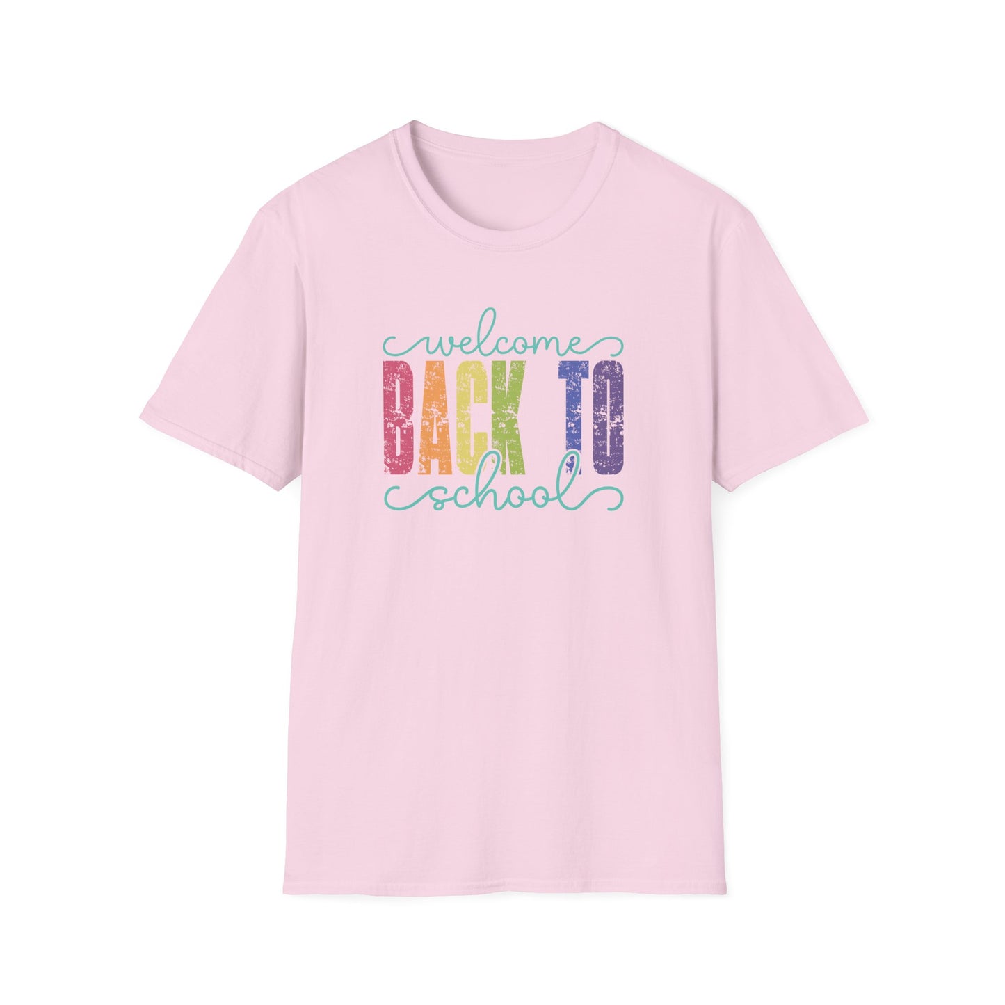 Back to School T-Shirt — "Welcome Back to School" Colorful Retro Print