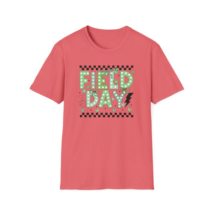 Cute Green Polka Dot School Field Day T-Shirt