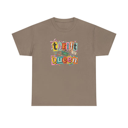 Thrift Queen T-Shirt – Vintage Thrifting Graphic Tee, Retro Style Funny Thrift Shop Shirt