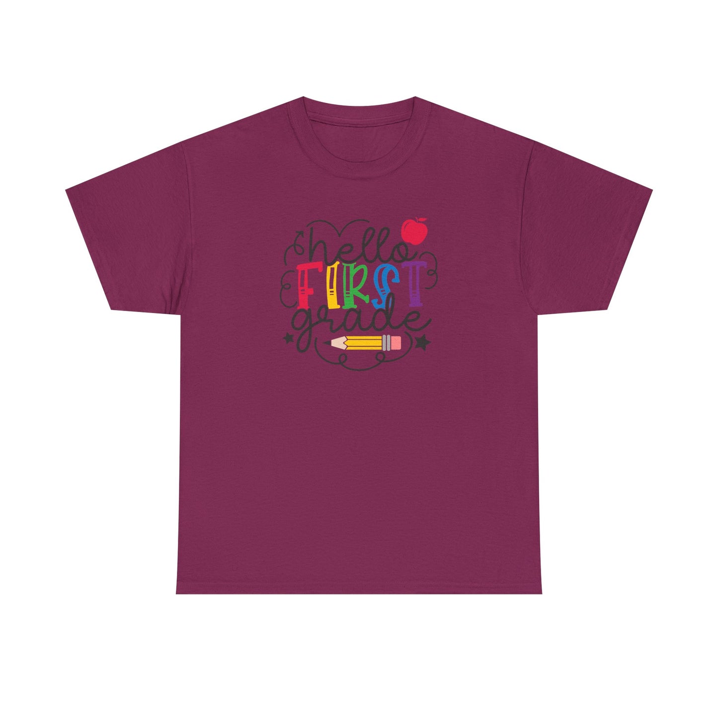 Hello First Grade Shirt 🍎