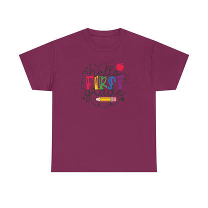 Hello First Grade Shirt 🍎